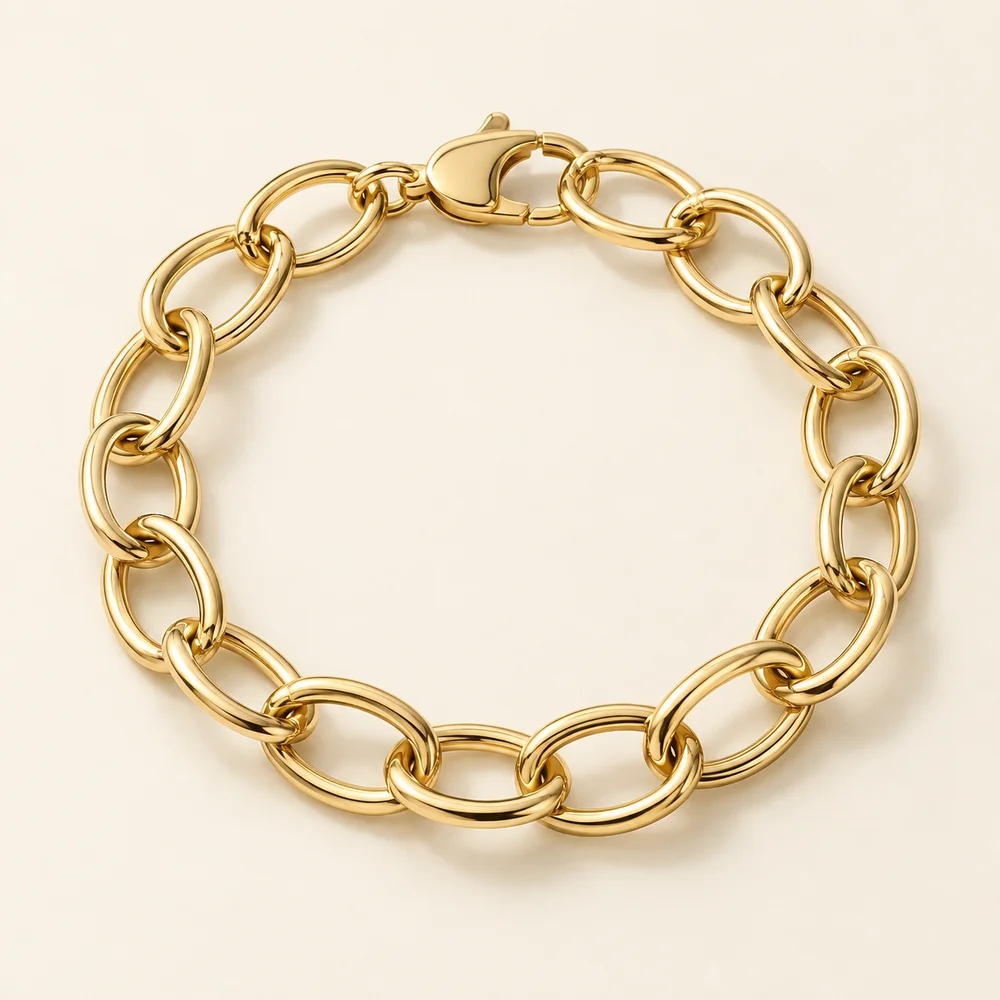 Illustrative bracelet — Yellow gold · 7 inches