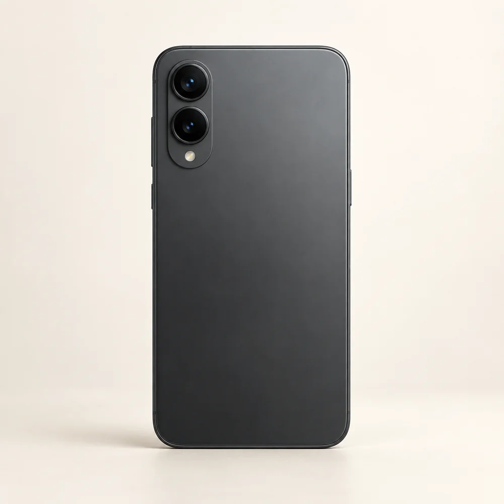Illustrative smartphone — 128 GB · Graphite