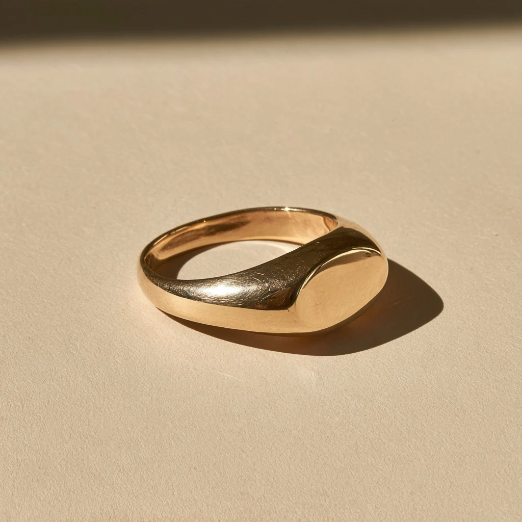 Illustrative ring — Yellow gold · Oval signet